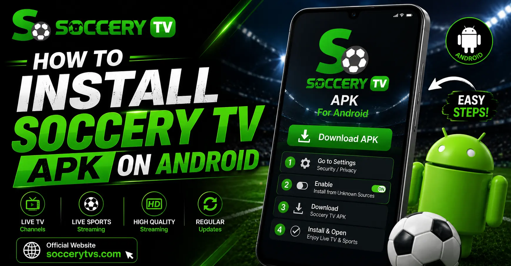 How to Install Soccery TV APK on Android: A Complete Guide