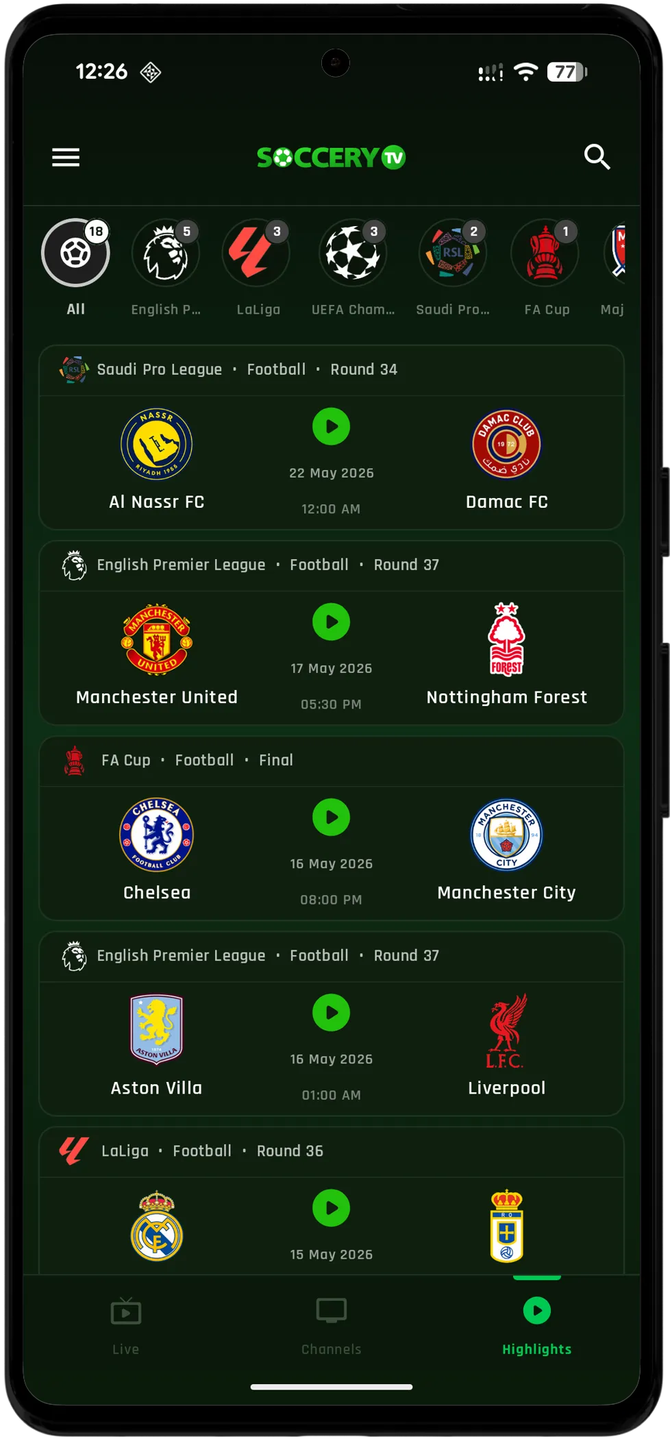 Live Soccer